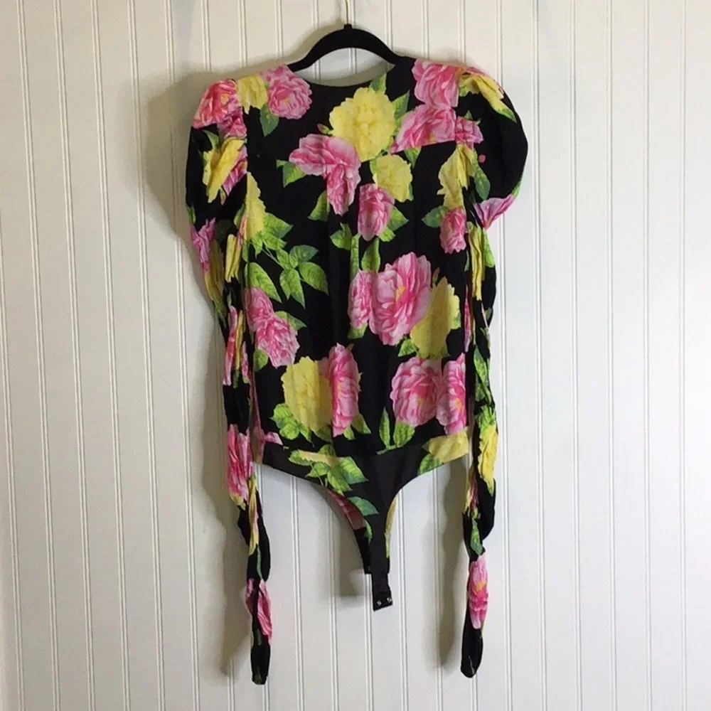 Afrm | Danna Surplice Bodysuit Anthropologie Floral Various Sizes Available - Picture 10 of 10